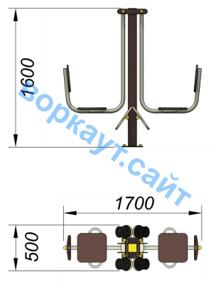 Уличный тренажер "Жим ногами горизонтальный " УТ 003 в Мелитополе Уличный тренажер "Жим ногами горизонтальный " УТ 003 в Мелитополе