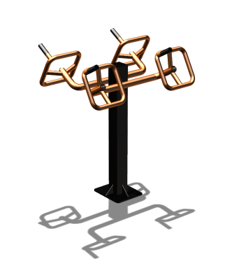 Уличный тренажер  "Штурвал двойной"  УТ201 в Мелитополе