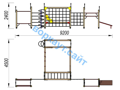 Детский спортивный комплекс ДСК 3102 в Мелитополе