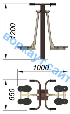 Уличный тренажер "Маятник" УТ 004 в Мелитополе
