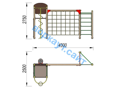 Детский спортивный комплекс Игровой ДСК 3111 в Мелитополе Детский спортивный комплекс Игровой ДСК 3111 в Мелитополе