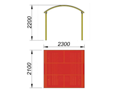 Навес судейский МАФ 4004 в Мелитополе