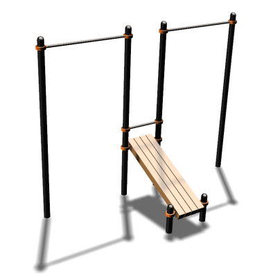 Воркаут турники со скамьей для пресса ВС-27 в Мелитополе