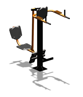 Уличный тренажер "Жим ногами Брусья Пресс" УТ329 в Мелитополе