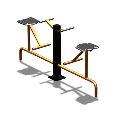 Уличный тренажер  "Твистер сидя двойной"   УТ216 в Мелитополе