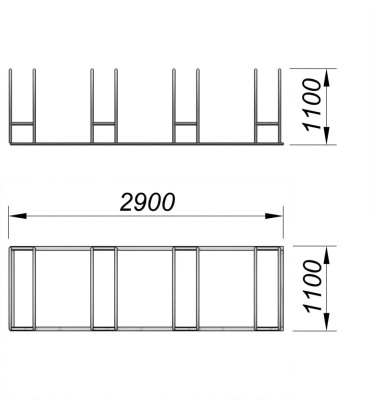 Велопарковка МАФ 6002 в Мелитополе