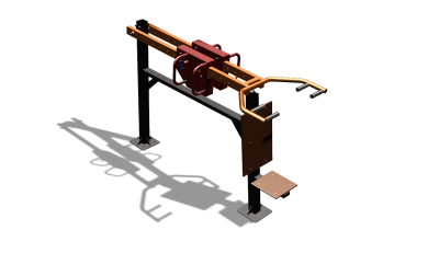 Силовой уличный тренажер  "Жим сидя"  УТ412 в Мелитополе