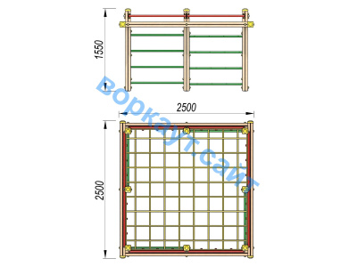 Детский спортивный комплекс ДСК 3109 в Мелитополе
