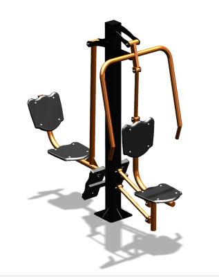 Уличный тренажер "Жим от груди Жим ногами" УТ304 в Мелитополе
