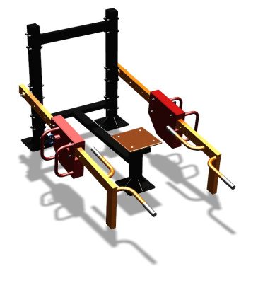 Силовой уличный тренажер  "Приседания/Шраги"  УТ413 в Мелитополе
