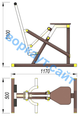Уличный тренажер "Наездник " УТ 006 в Мелитополе