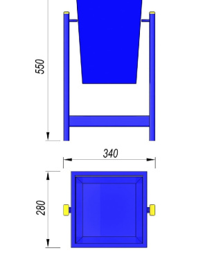 Урна МАФ 1630 в Мелитополе