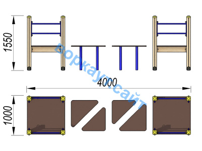 Детский спортивный комплекс Мостик ДСК 3114 в Мелитополе