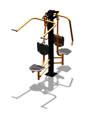 Уличный тренажер "Жим от груди Верхняя тяга" УТ314 в Мелитополе