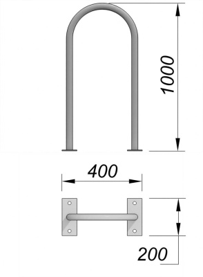 Велопарковка МАФ 6001 в Мелитополе