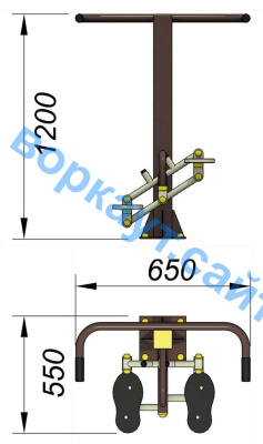 Уличный тренажер "Балансир" УТ 007 в Мелитополе