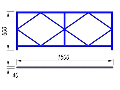 Ограждение площадки МАФ 5001 в Мелитополе
