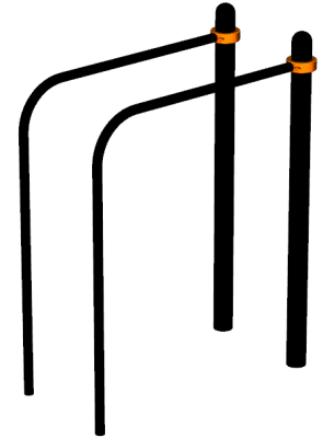 Воркаут брусья приставные ВС-39 в Мелитополе