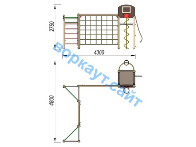 Детский спортивный комплекс ДСК 3112 в Мелитополе