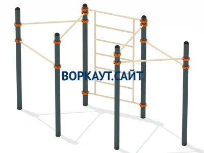 Воркаут турник разноуровневый с шведской стенкой ВС-25 в Мелитополе