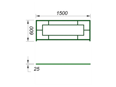 Ограждение площадки МАФ 5000 в Мелитополе