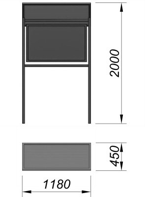 Информационный стенд МАФ 6006 в Мелитополе