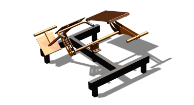 Силовой уличный тренажер  "Пресс Гиперэкстензия"  УТ420 в Мелитополе