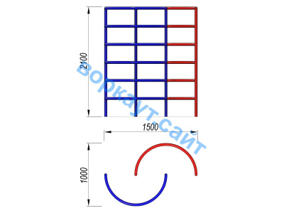 Шведская стенка полукруглая ДСК 3503 в Мелитополе